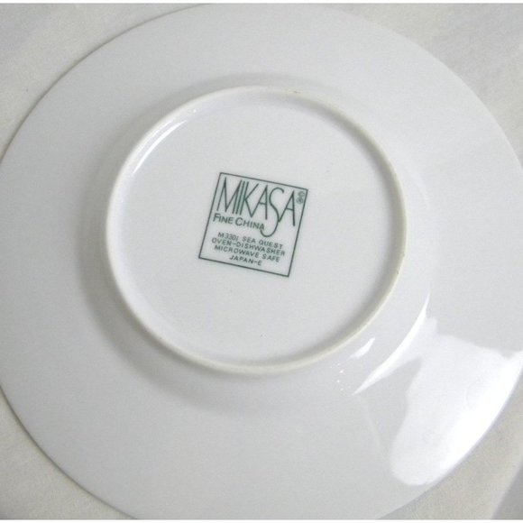 Mikasa Saucer Plate Sea Quest 6 1/2" Mikasa china White M 3301 - Picture 2 of 3